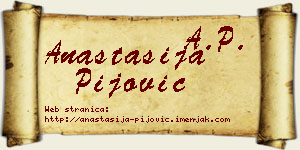 Anastasija Pijović vizit kartica